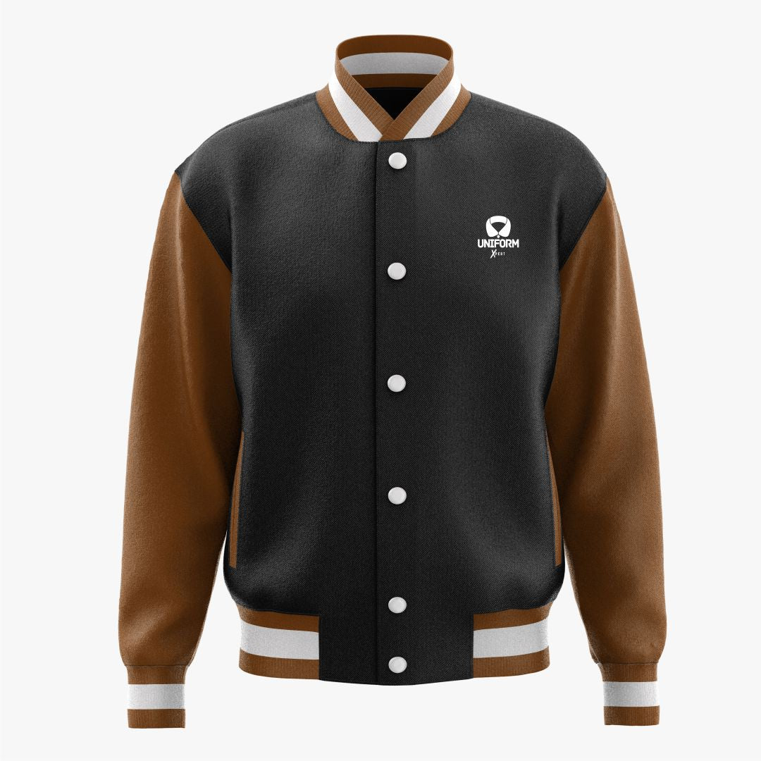 Uniform Xpert Custom Varsity Jackets, designed with top-quality materials, customizable for any team or personal style. Available in multiple colors and sizes, these jackets are stylish, durable, and comfortable.