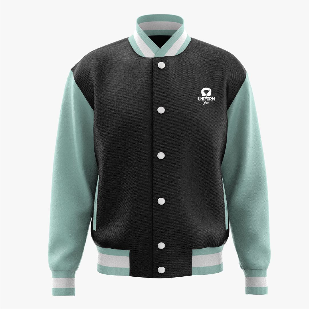 Uniform Xpert Custom Varsity Jackets, designed with top-quality materials, customizable for any team or personal style. Available in multiple colors and sizes, these jackets are stylish, durable, and comfortable.