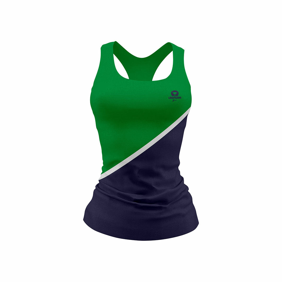 Green Women's Netball Uniform: Our green netball uniform for women offers style and performance. Featuring a breathable jersey and matching shorts, it's designed for agility and comfort on the court. Elevate your game with our premium set. Keywords: green women's netball uniform, netball jersey, netball shorts