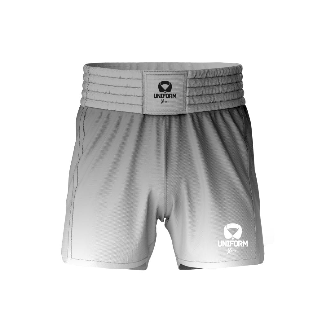 Gray MMA Shorts: Train with confidence in our sleek gray MMA shorts. Crafted for durability and flexibility, these shorts offer superior comfort and freedom of movement during intense workouts. Stand out in the gym with our premium gray design. Keywords: gray MMA shorts, mixed martial arts shorts, training gear, athletic shorts