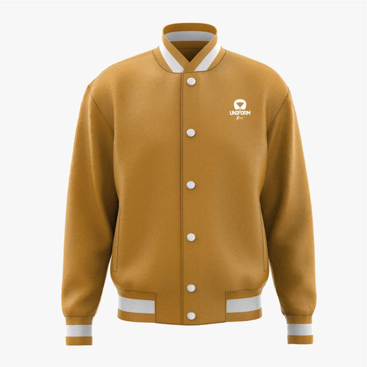Uniform Xpert Custom Varsity Jackets are crafted from high-quality materials. These jackets are customizable for teams, schools, or personal use. They offer comfort, durability, and style in various colors and sizes