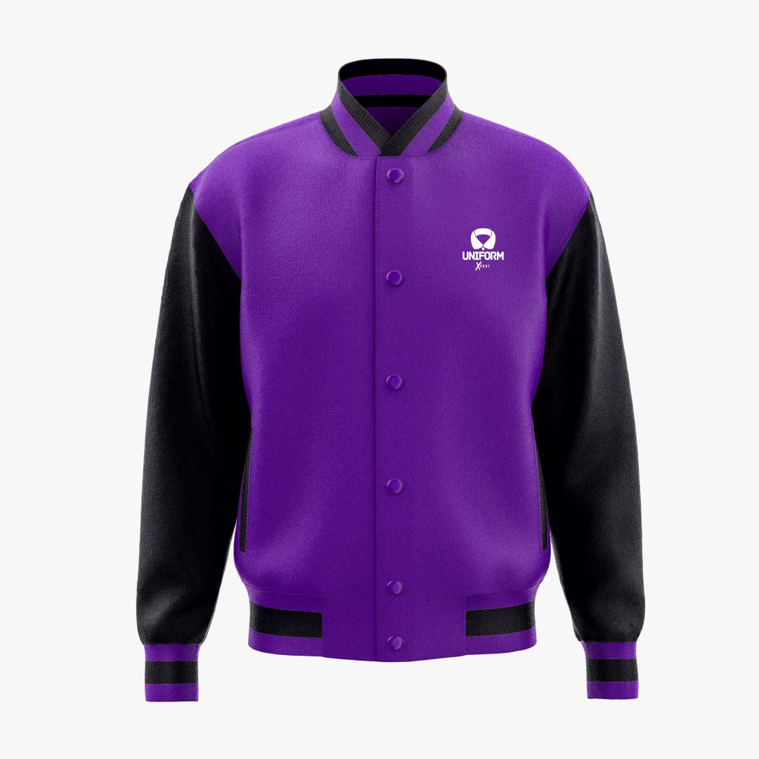 Uniform Xpert Custom Varsity Jackets, made from premium materials, available in various colors and sizes. Personalize with your own designs for teams, schools, or individual style. Durable, comfortable, and fashionable.