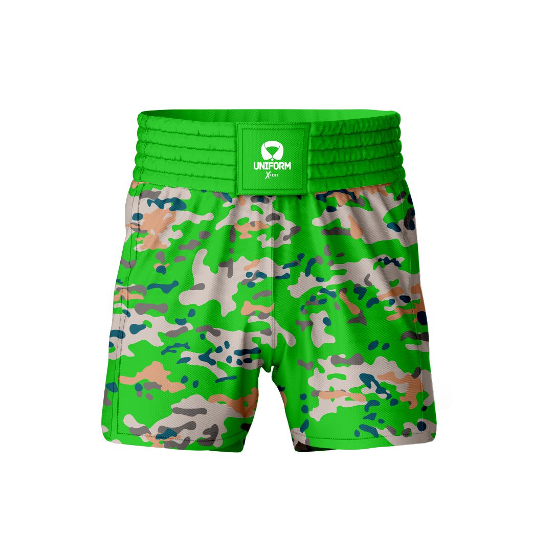 Green MMA Shorts: Power through your training with our vibrant green MMA shorts. Engineered for durability and flexibility, these shorts provide exceptional comfort and freedom of movement during intense workouts. Make a statement in the gym with our premium green design. Keywords: green MMA shorts, mixed martial arts shorts, training gear, athletic shorts