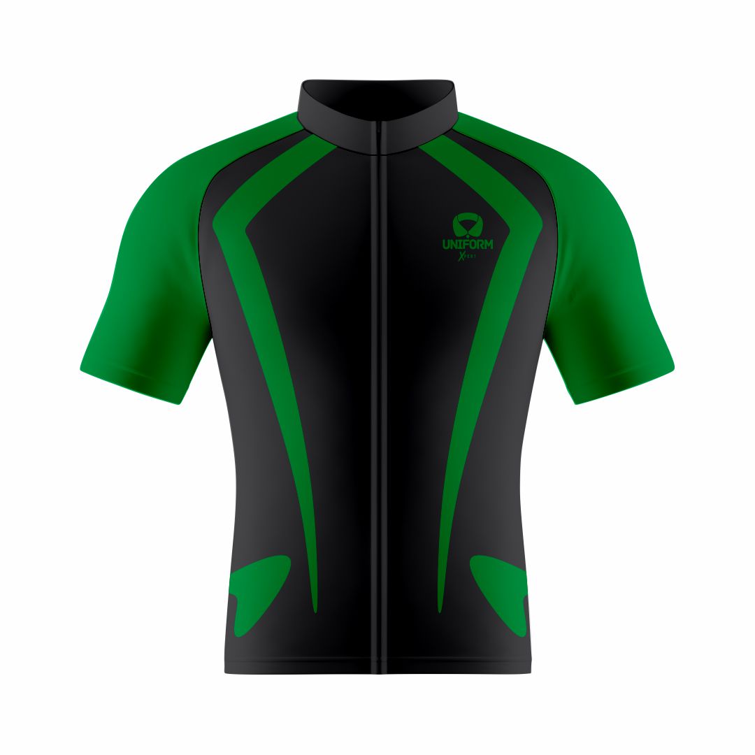 Green Cycling Uniform: This eye-catching green cycling set includes a breathable jersey and shorts. Tailored for road and mountain biking, it provides comfort, performance, and an aerodynamic fit. Perfect for cycling enthusiasts and professionals alike. Keywords: green cycling uniform, cycling jersey, cycling shorts, road biking, mountain biking, professional cycling, cycling kit, cycling apparel, cycling gear, biking clothes, cycling outfit