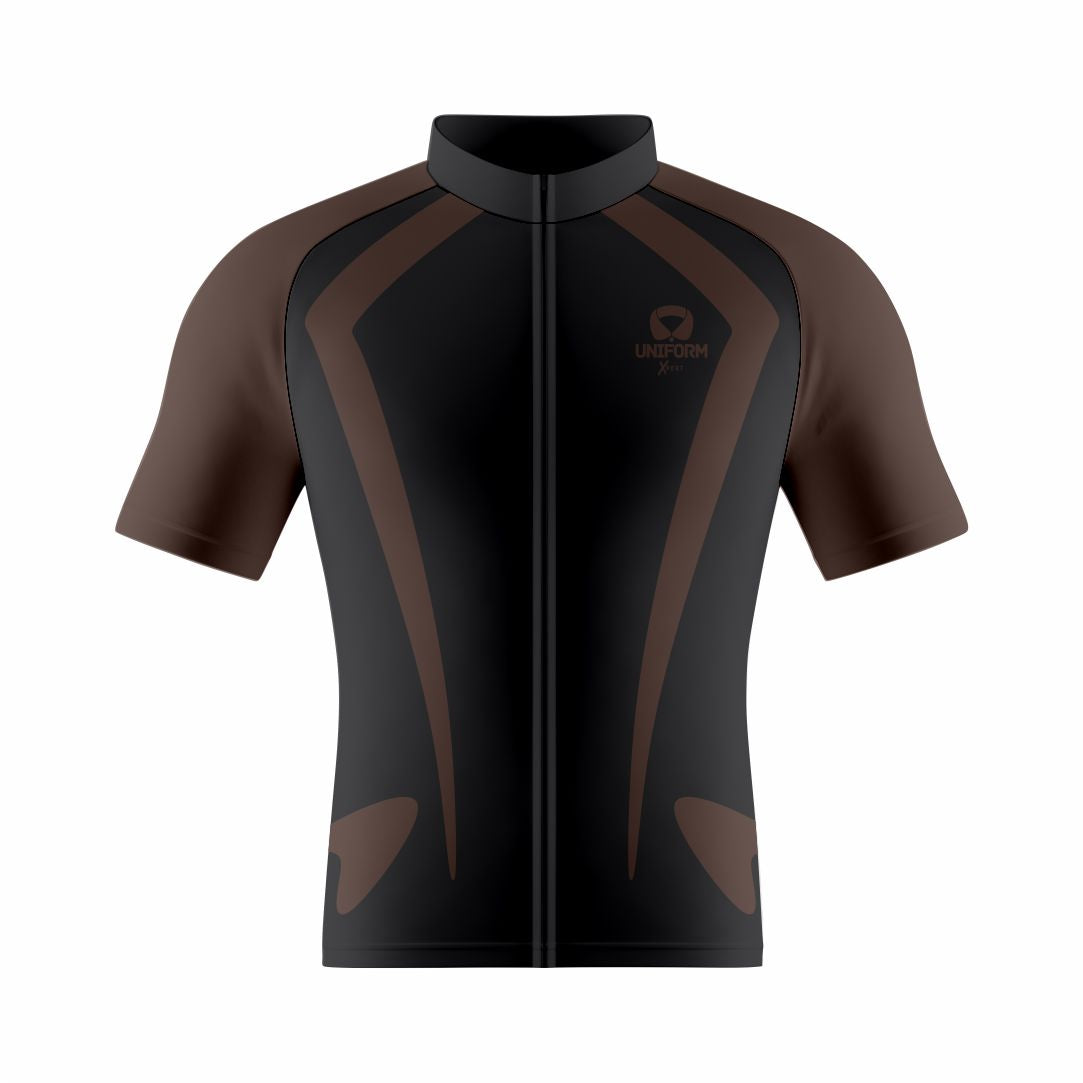 Brown Cycling Uniform: This sophisticated brown cycling set features a breathable jersey and shorts. Engineered for road and mountain biking, it offers comfort, performance, and an aerodynamic fit. Ideal for both casual riders and professionals seeking style and functionality. Keywords: brown cycling uniform, cycling jersey, cycling shorts, road biking, mountain biking, professional cycling, cycling kit, cycling apparel, cycling gear, biking clothes, cycling outfit