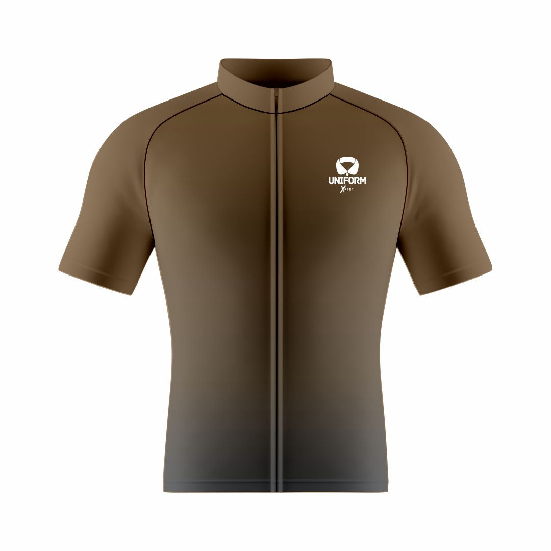 Brown Cycling Uniform: This elegant brown cycling set includes a breathable jersey and shorts. Crafted for road and mountain biking, it ensures comfort, performance, and an aerodynamic fit. Ideal for cyclists who appreciate a warm, earthy look on their rides. Keywords: brown cycling uniform, cycling jersey, cycling shorts, road biking, mountain biking, professional cycling, cycling kit, cycling apparel, cycling gear, biking clothes, cycling outfit