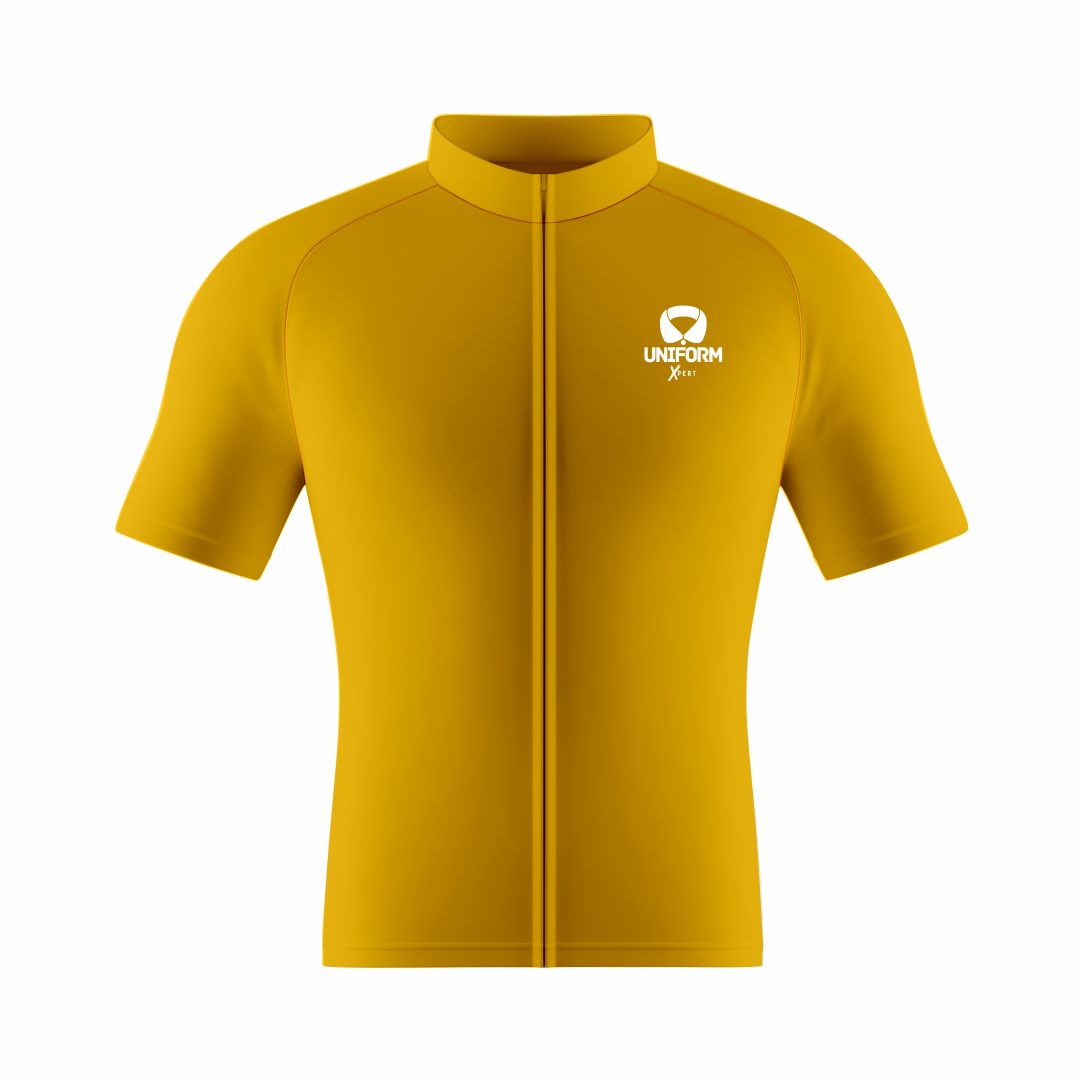 Yellow Cycling Uniform: This vibrant yellow cycling set features a breathable jersey and shorts. Designed for road and mountain biking, it ensures comfort, performance, and an aerodynamic fit. Perfect for cyclists who want to stand out with style on every ride. Keywords: yellow cycling uniform, cycling jersey, cycling shorts, road biking, mountain biking, professional cycling, cycling kit, cycling apparel, cycling gear, biking clothes, cycling outfit
