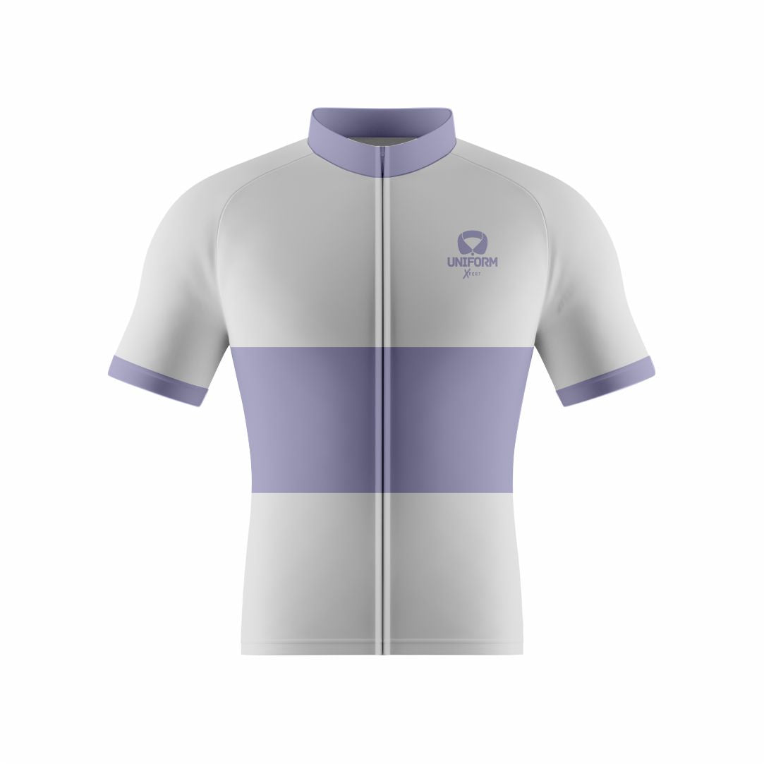 Light Purple Cycling Uniform: This elegant light purple cycling set features a breathable jersey and shorts. Tailored for road and mountain biking, it offers comfort, performance, and an aerodynamic fit. Perfect for cyclists who want to add a touch of sophistication and style to their rides. Keywords: light purple cycling uniform, cycling jersey, cycling shorts, road biking, mountain biking, professional cycling, cycling kit, cycling apparel, cycling gear, biking clothes, cycling outfit