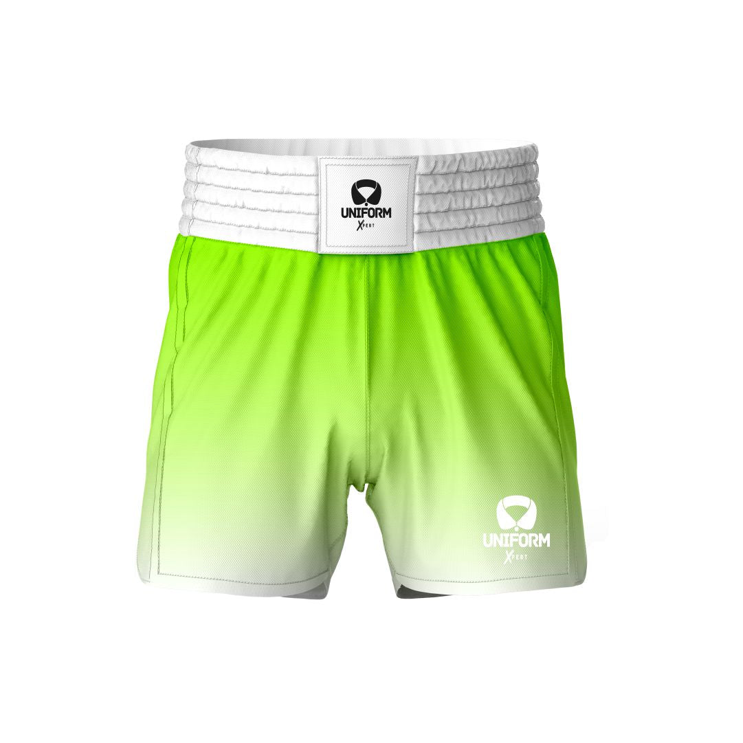 Green MMA Shorts: Power through your workouts with our vibrant green MMA shorts. Designed for durability and flexibility, these shorts offer superior comfort and unrestricted movement during intense training sessions. Make a statement in the gym with our premium green design. Keywords: green MMA shorts, mixed martial arts shorts, training gear, athletic shorts