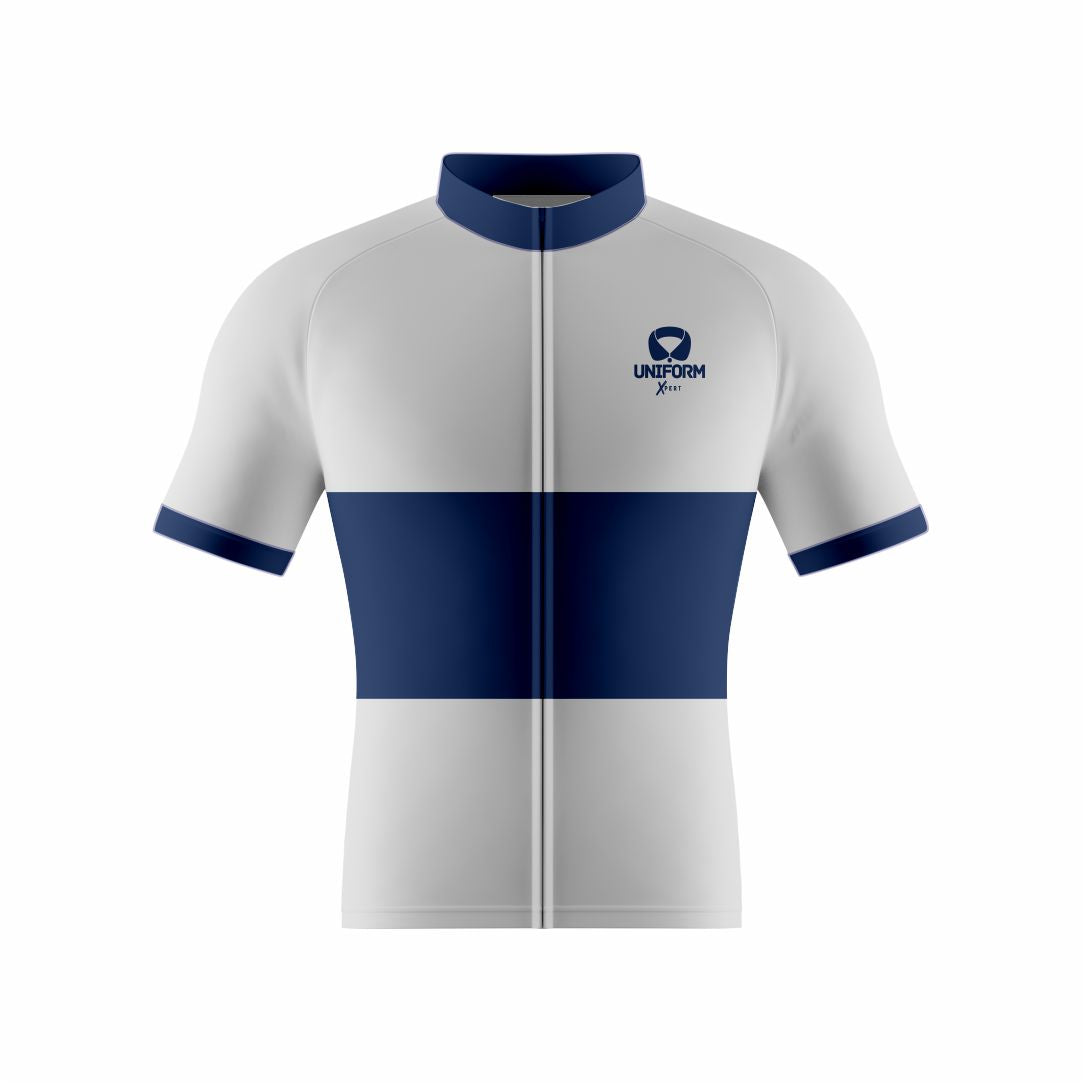 Blue Cycling Uniform: This sleek blue cycling set includes a breathable jersey and shorts. Designed for road and mountain biking, it offers comfort, performance, and an aerodynamic fit. Ideal for cyclists who appreciate a classic and versatile look on their rides. Keywords: blue cycling uniform, cycling jersey, cycling shorts, road biking, mountain biking, professional cycling, cycling kit, cycling apparel, cycling gear, biking clothes, cycling outfit