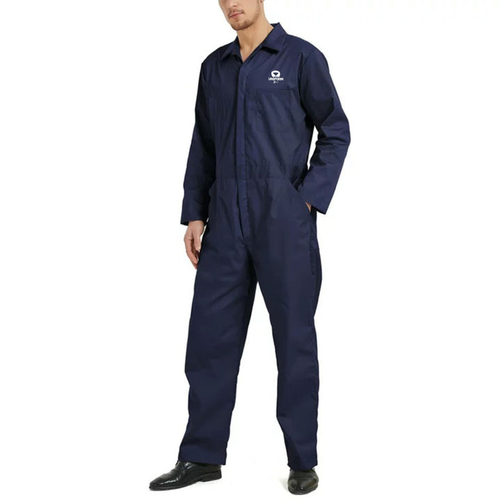 Durable Coverall Uniform for industrial workers in the USA"
"Protective Coverall Uniform perfect for UK industries"
"High-quality blue coverall uniform for USA and UK markets"
"Workwear coverall for safety and industrial use