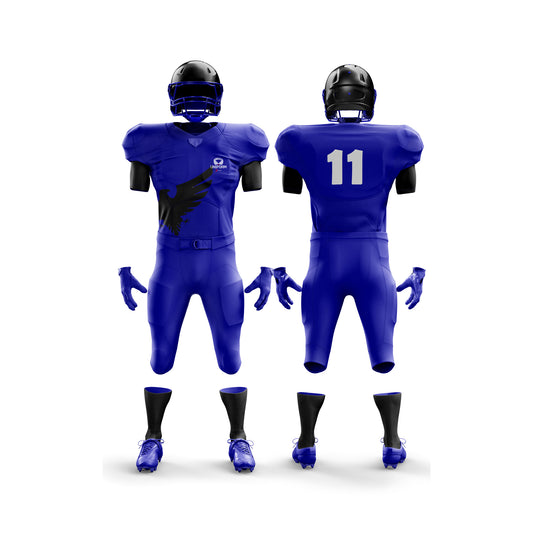 This file depicts the Uniform Xpert American Football Uniform, designed for elite performance on the football field. It features advanced moisture-wicking technology, reinforced seams, and a professional design. Ideal for athletes in the USA, UK, Canada, and globally, ensuring comfort and durability during competitive games and practices.