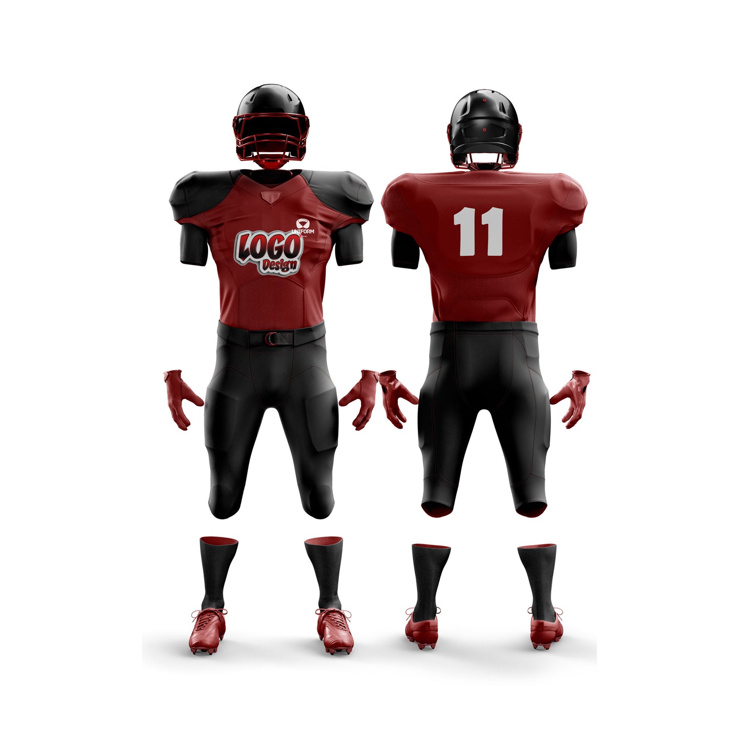 Uniform Xpert American Football Uniform: Elite gear designed for gridiron champions, featuring durable materials, advanced performance technology, and a sleek, professional look for ultimate comfort and style on the field.